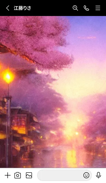 [LINE着せ替え] 和の夜桜#DaD118。の画像2