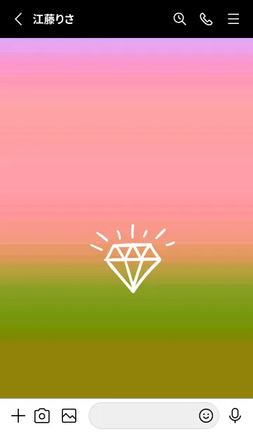 [LINE着せ替え] グラデーション ダイアモンド  236の画像2