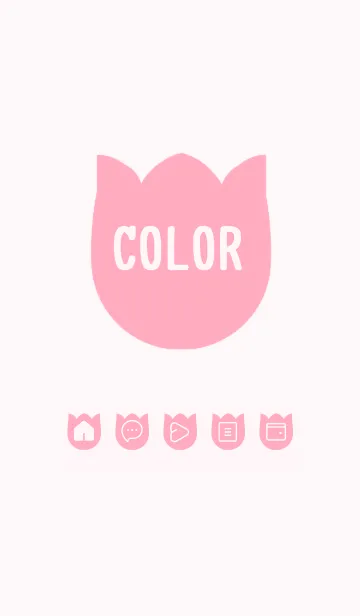 [LINE着せ替え] pink color R24の画像1