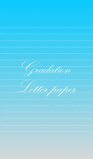 [LINE着せ替え] Gradation Letter paper - Gray+Blue -の画像1