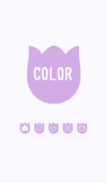 [LINE着せ替え] purple color R22の画像1
