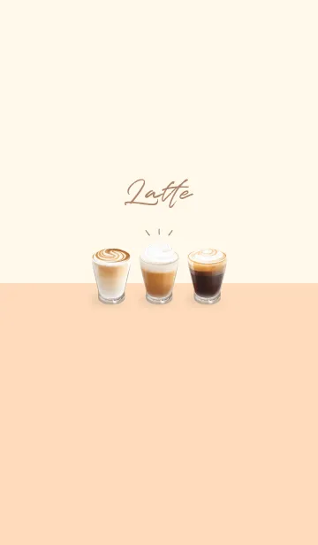 [LINE着せ替え] Latte 001 - 02-04 アイボリー & ミント #aの画像1