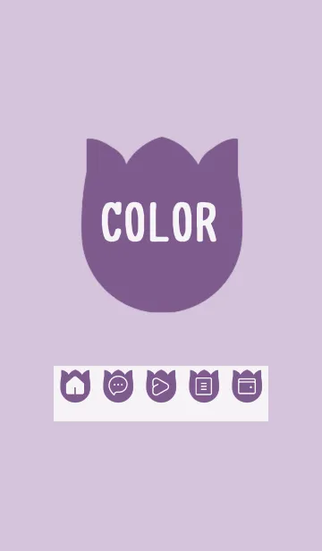 [LINE着せ替え] purple color R25の画像1