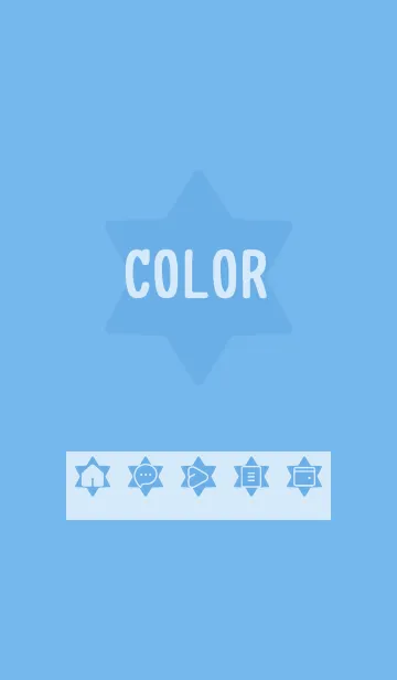 [LINE着せ替え] blue color S21の画像1