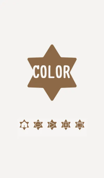 [LINE着せ替え] brown color S23の画像1