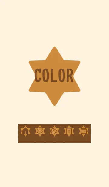 [LINE着せ替え] brown color S24の画像1