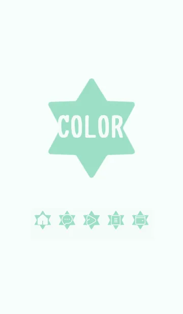 [LINE着せ替え] green color S45の画像1