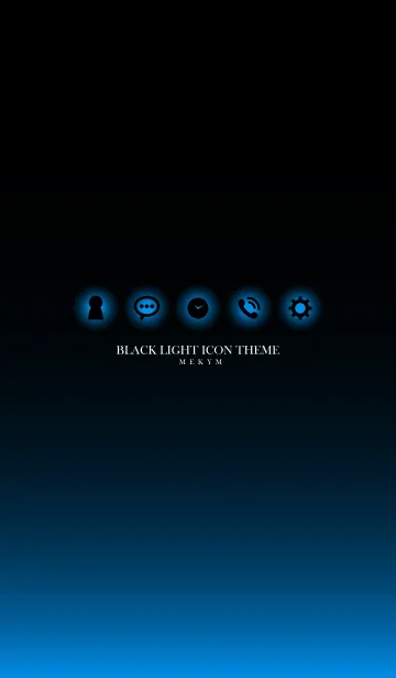 [LINE着せ替え] BLACK LIGHT ICON THEME.MEKYM 11の画像1
