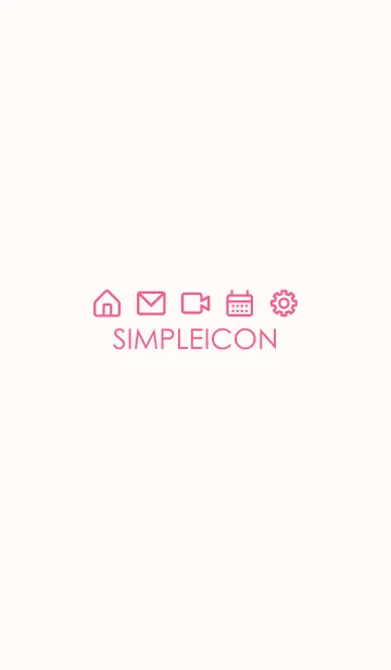 [LINE着せ替え] SIMPLE ICON -PINK BEIGE- 36の画像1