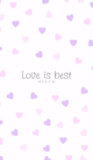 [LINE着せ替え] Love is best - PURPLE PINK 6の画像1