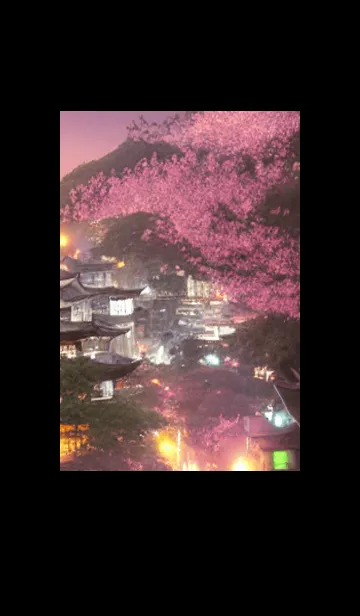 [LINE着せ替え] 和の夜桜#DaE05。の画像1