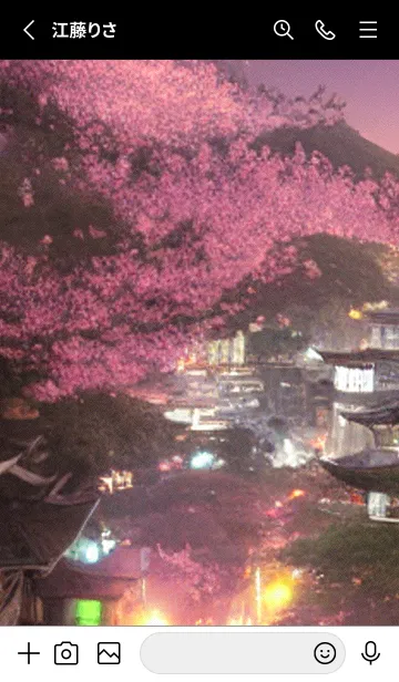 [LINE着せ替え] 和の夜桜#DaE04。の画像2