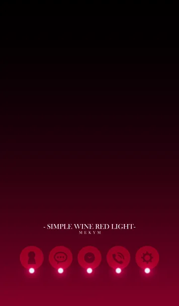 [LINE着せ替え] SIMPLE-WINE RED LIGHTの画像1
