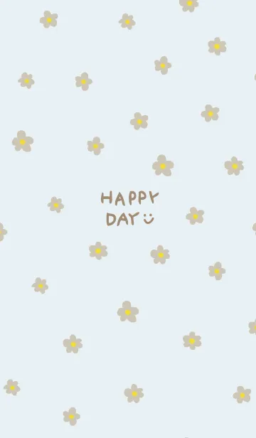 [LINE着せ替え] 茶色い小花30の画像1