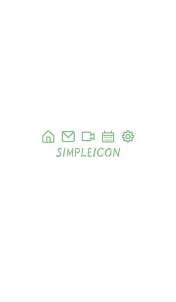 [LINE着せ替え] SIMPLE ICON -WHITE- 36の画像1