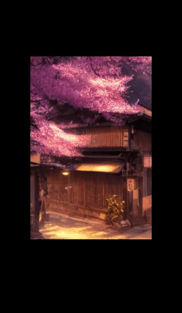 [LINE着せ替え] 和の夜桜#DaD131。の画像1