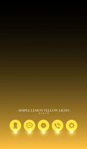 [LINE着せ替え] SIMPLE-LEMON YELLOW LIGHTの画像1