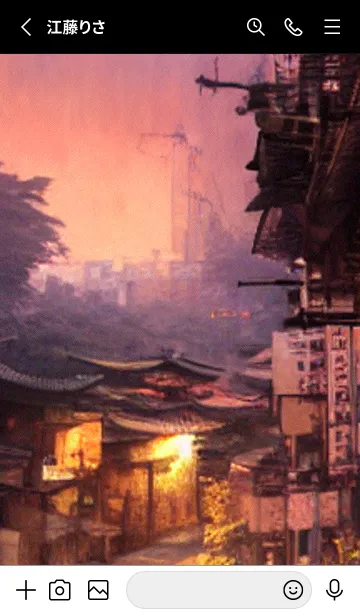 [LINE着せ替え] 和の夜桜#DaD127。の画像2