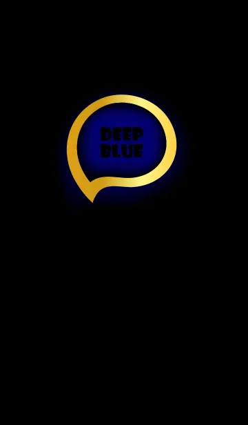 [LINE着せ替え] Deep Blue Gold Black Theme (JP)の画像1