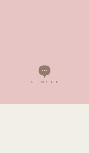 [LINE着せ替え] シンプル（beige pink)V.1467の画像1