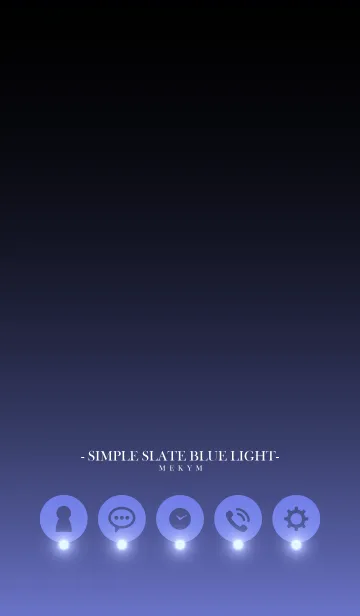 [LINE着せ替え] SIMPLE-SLATE BLUE LIGHTの画像1