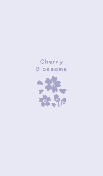 [LINE着せ替え] 桜16<パープル>の画像1