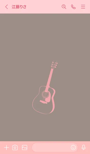 [LINE着せ替え] GUITAR COLOR  ローズグレイの画像2