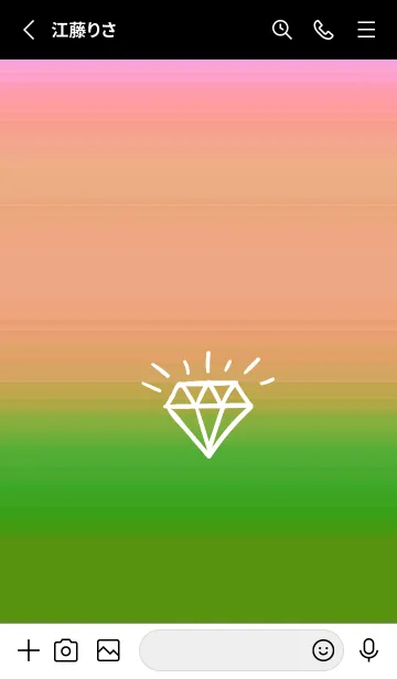 [LINE着せ替え] グラデーション ダイアモンド  237の画像2