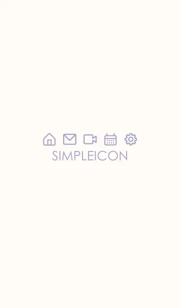 [LINE着せ替え] SIMPLE ICON -PINK BEIGE- 37の画像1