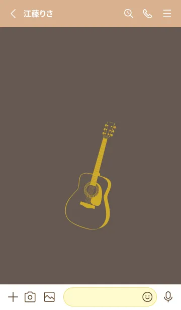 [LINE着せ替え] GUITAR COLOR  栗色の画像2