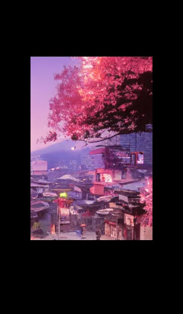 [LINE着せ替え] 和の夜桜#DaE410。の画像1