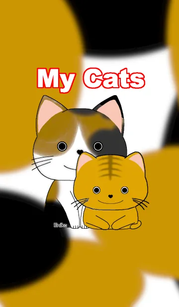 [LINE着せ替え] Emikoさん家の猫の画像1