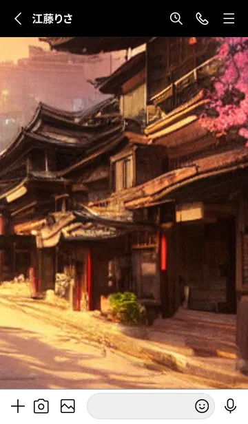 [LINE着せ替え] 和の夜桜#DaF210。の画像2