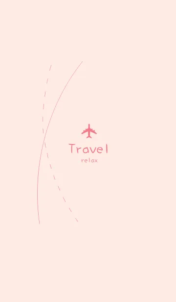 [LINE着せ替え] 外国へ行く旅行(桜ピンク)の画像1