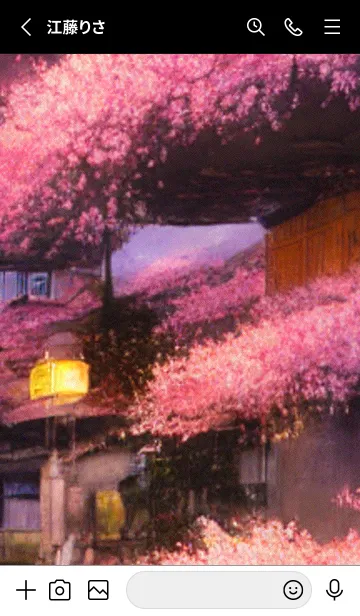 [LINE着せ替え] 和の夜桜#DaF26。の画像2