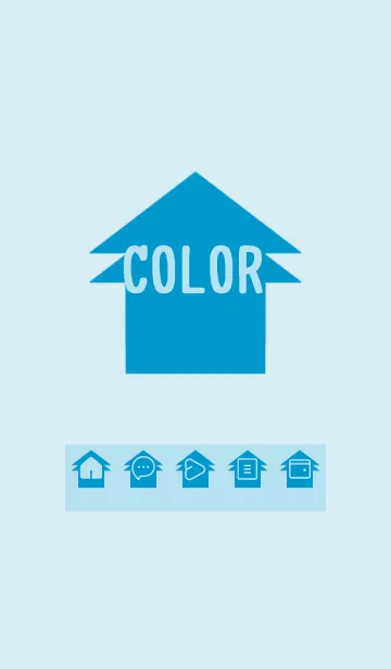 [LINE着せ替え] blue color T22の画像1