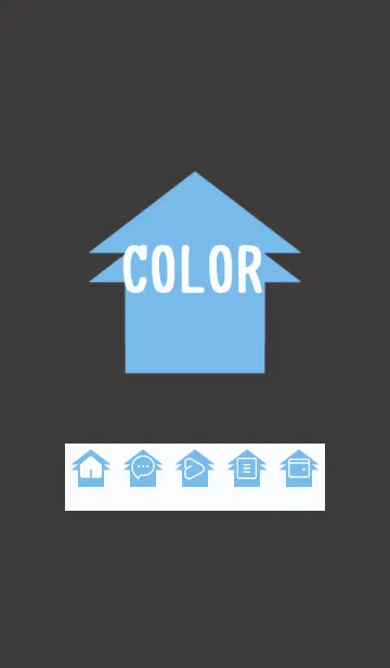 [LINE着せ替え] blue color T25の画像1