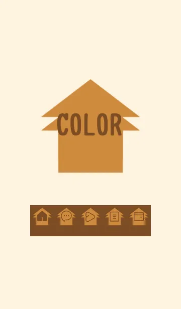 [LINE着せ替え] brown color T24の画像1