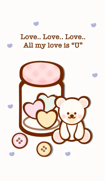 [LINE着せ替え] Lovely pastel heart 11の画像1