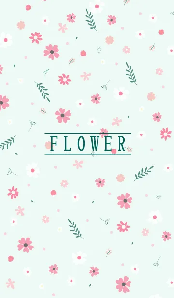 [LINE着せ替え] MANY FLOWERS GREEN 92の画像1