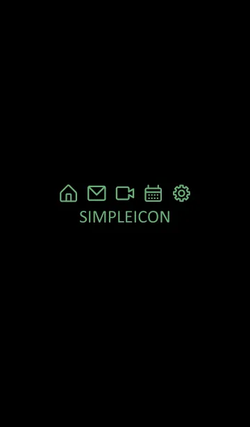 [LINE着せ替え] SIMPLE ICON -BLACK- 37の画像1