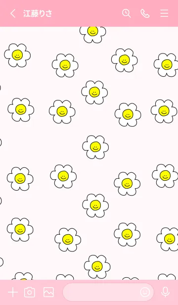 [LINE着せ替え] Happy Smile Everyday(pink)の画像2