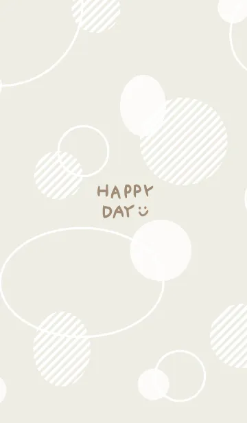 [LINE着せ替え] 白いおしゃれな丸30の画像1