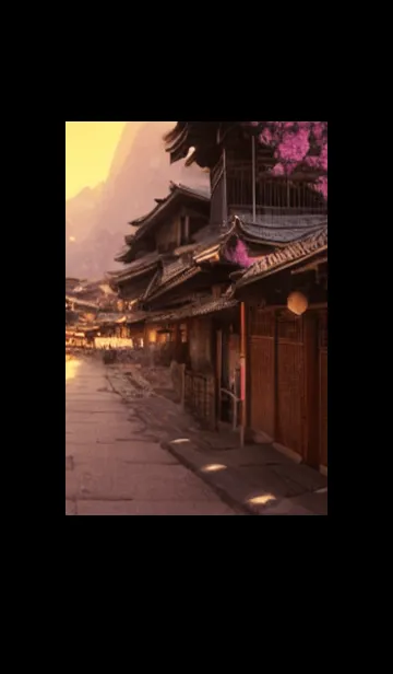 [LINE着せ替え] 和の夜桜#DaF224。の画像1