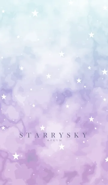 [LINE着せ替え] STARRY SKY-PURPLE 21の画像1