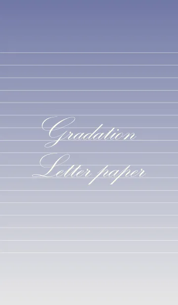 [LINE着せ替え] Gradation Letter paper - Gray+Navy -の画像1