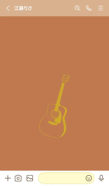 [LINE着せ替え] GUITAR COLOR  駱駝色の画像2