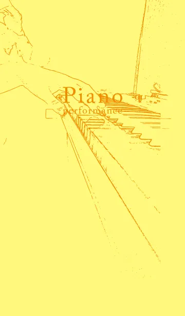 [LINE着せ替え] ピアノ演奏  プリムローズイエローの画像1