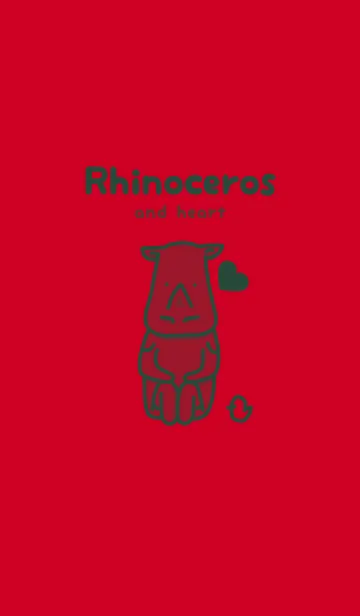 [LINE着せ替え] サイとハート チェリーレッドの画像1