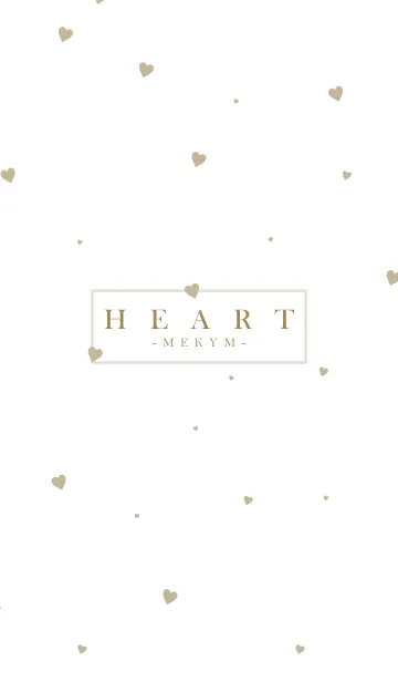 [LINE着せ替え] HEART BEIGE-SIMPLE.MEKYM 24の画像1